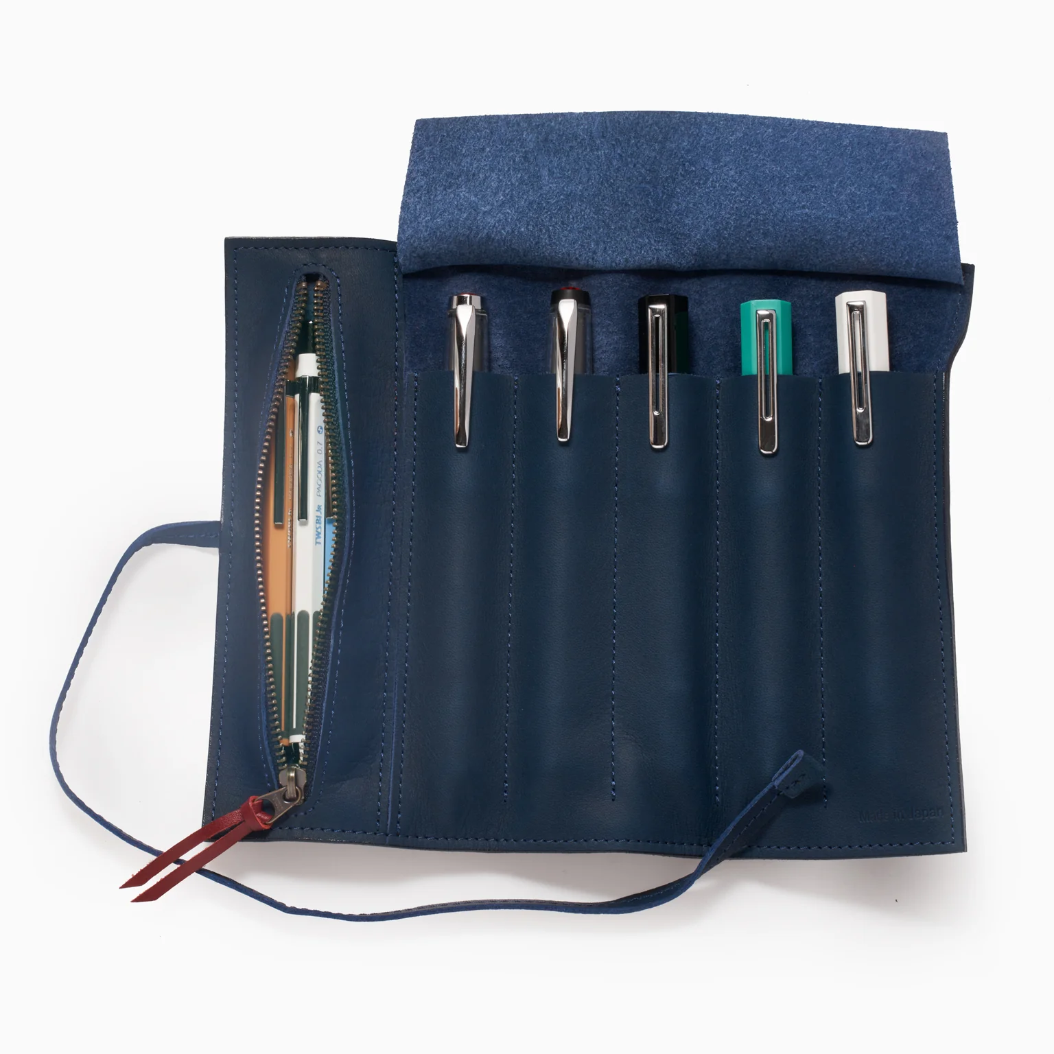 TWSBI Leather Roll Case Midnight Blue - Image 11
